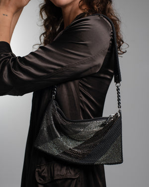 Daniela Diagonals Baguette Black / Grey