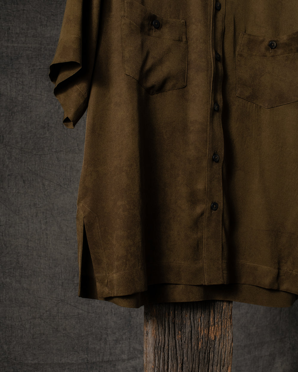 Classic Short Sleeve Silk Shirt