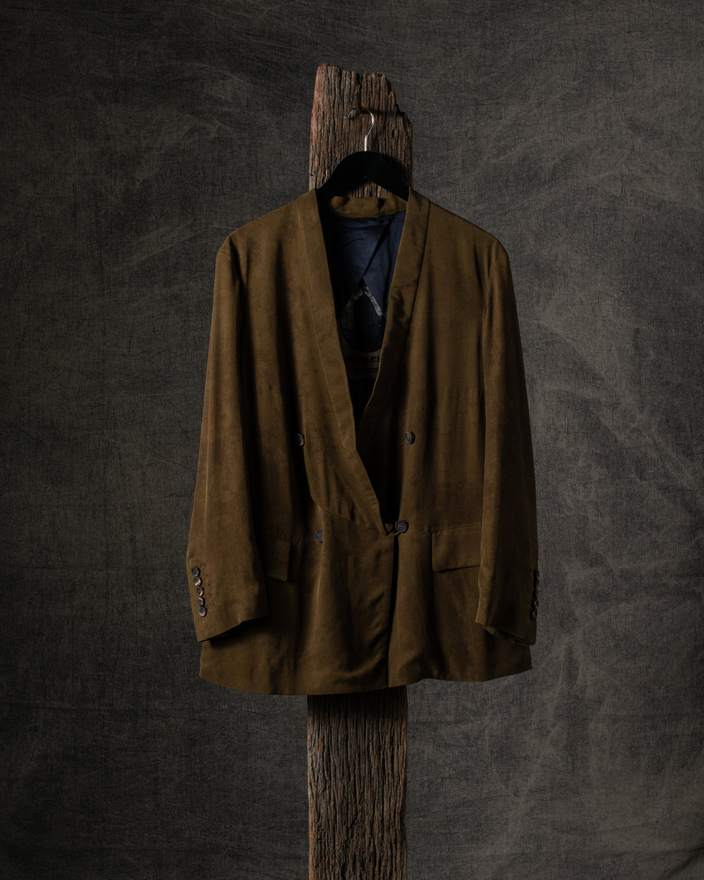 Double Breasted Silk Blazer