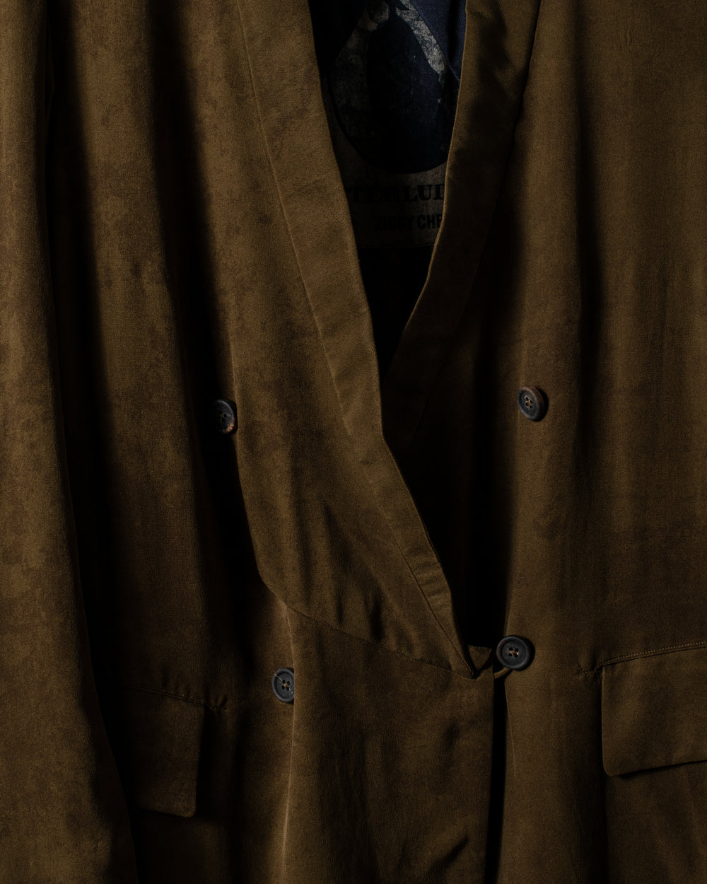 Double Breasted Silk Blazer