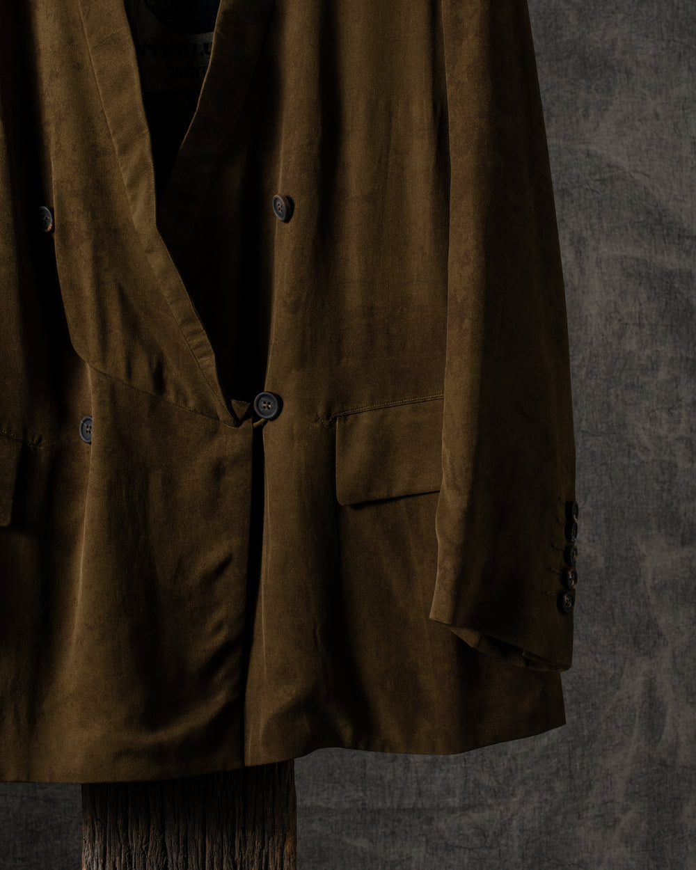 Double Breasted Silk Blazer