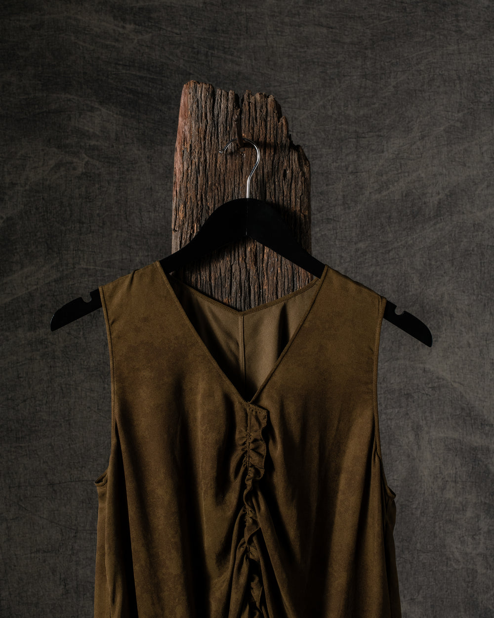 Sleeveless Gathered Dress