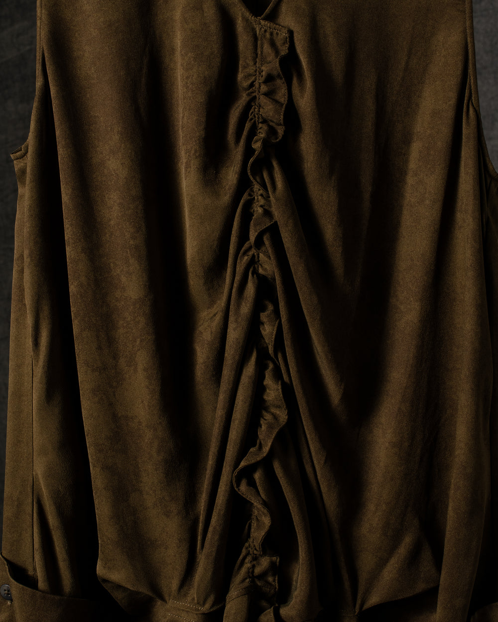 Sleeveless Gathered Dress