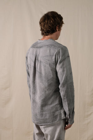 Kaftan Shirt Hand-dyed Grey