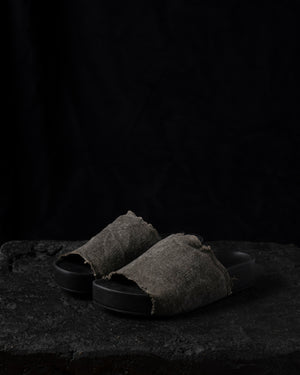 Mens Slide Army Green / Black