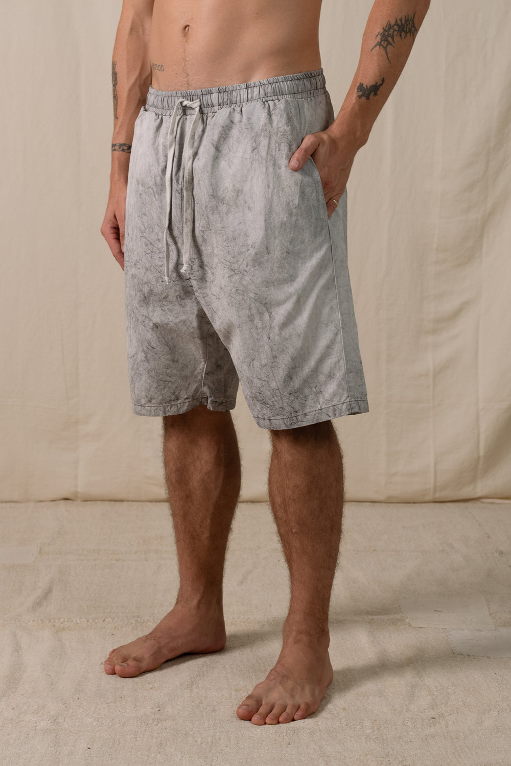 Swim Shorts Hand-dyed Grey