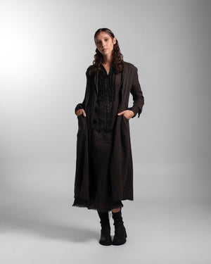 Ginia Skirt Linen Chocolate