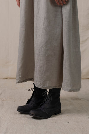 Mid Lace Up Boots Dark Grey Brown