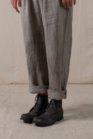 Large Pleated Trousers Hand-dyed