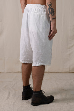 Linen Shorts White