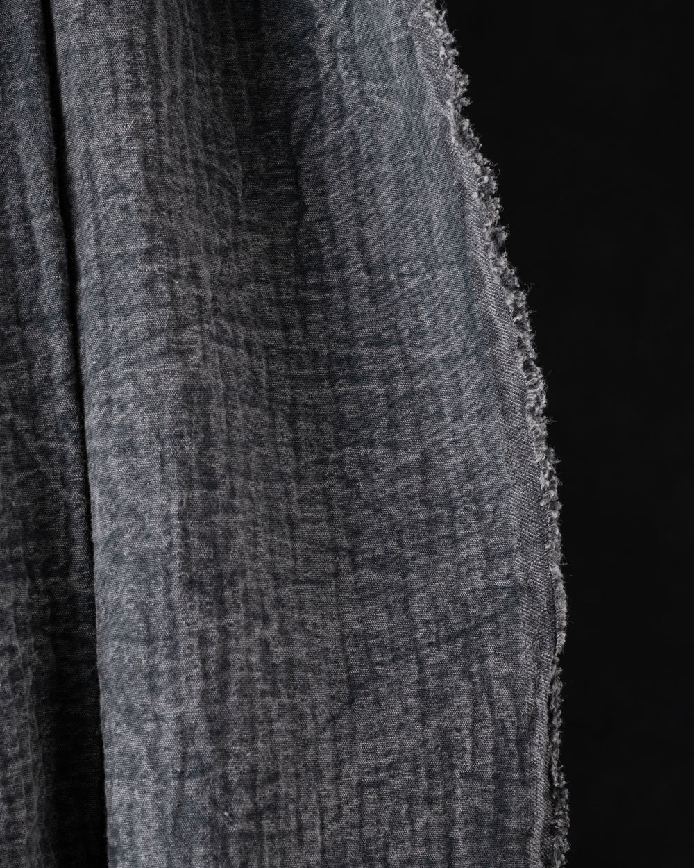 008 Fine Cotton & Linen Towels Washed Black