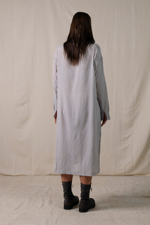 Long Shirt Dress Light Grey