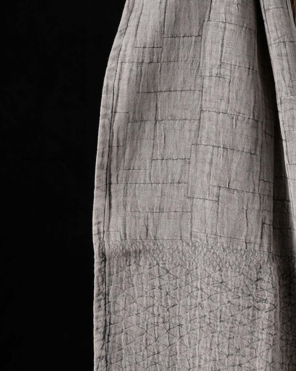 Linen and Cotton Jacquard Towel Sandstone