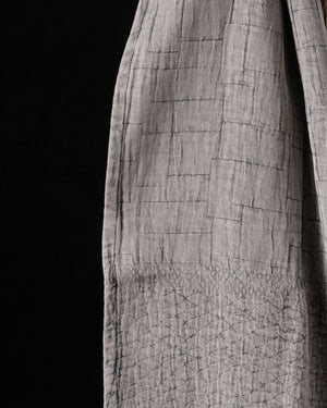 Linen and Cotton Jacquard Towel Sandstone