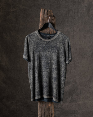 Man Short Sleeves Linen T Shirt N/Taupe