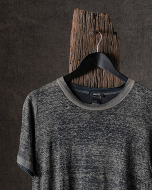 Man Short Sleeves Linen T Shirt N/Taupe