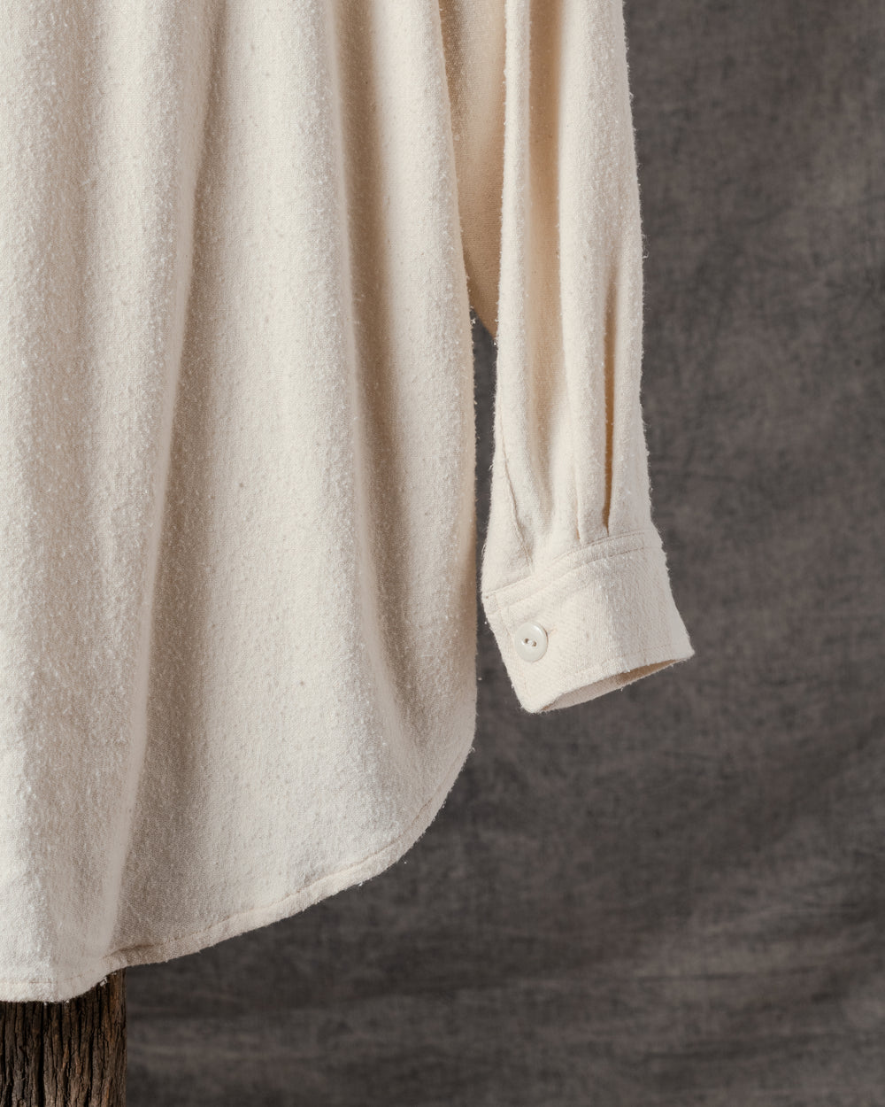 Shirt Blouson with Flap Pockets Natural