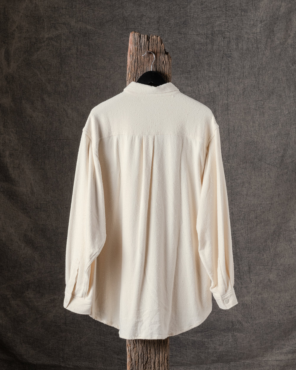 Shirt Blouson with Flap Pockets Natural