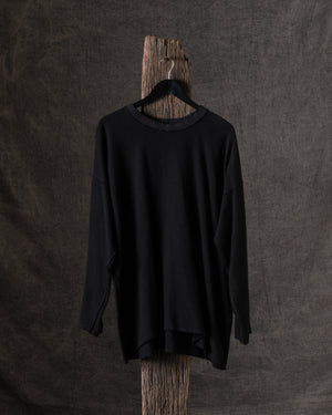Crew Neck Over Tee Black