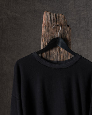 Crew Neck Over Tee Black