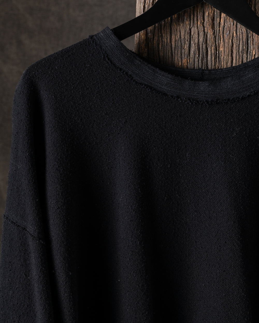 Crew Neck Over Tee Black