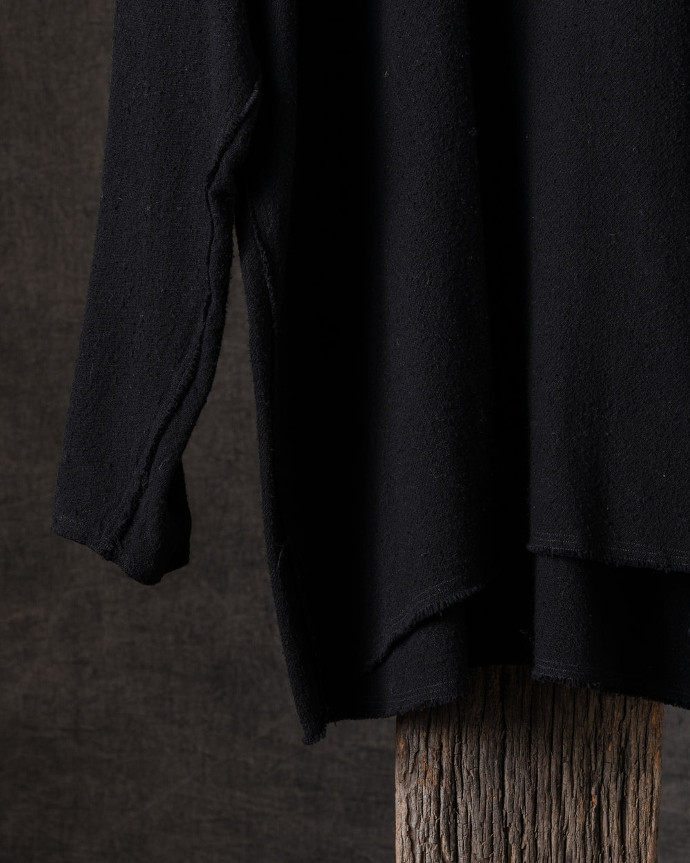 Crew Neck Over Tee Black