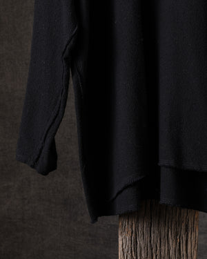 Crew Neck Over Tee Black