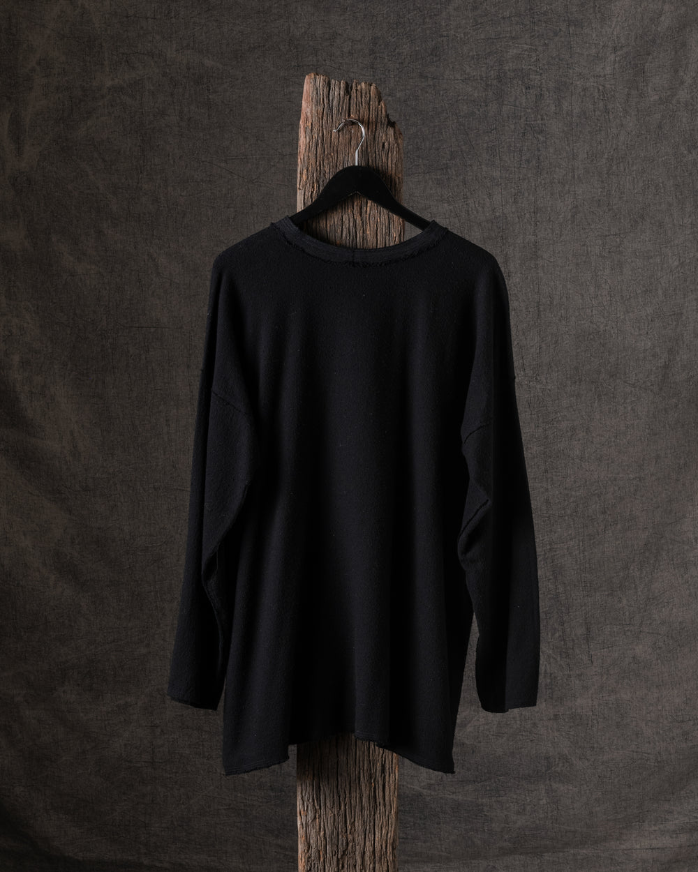 Crew Neck Over Tee Black