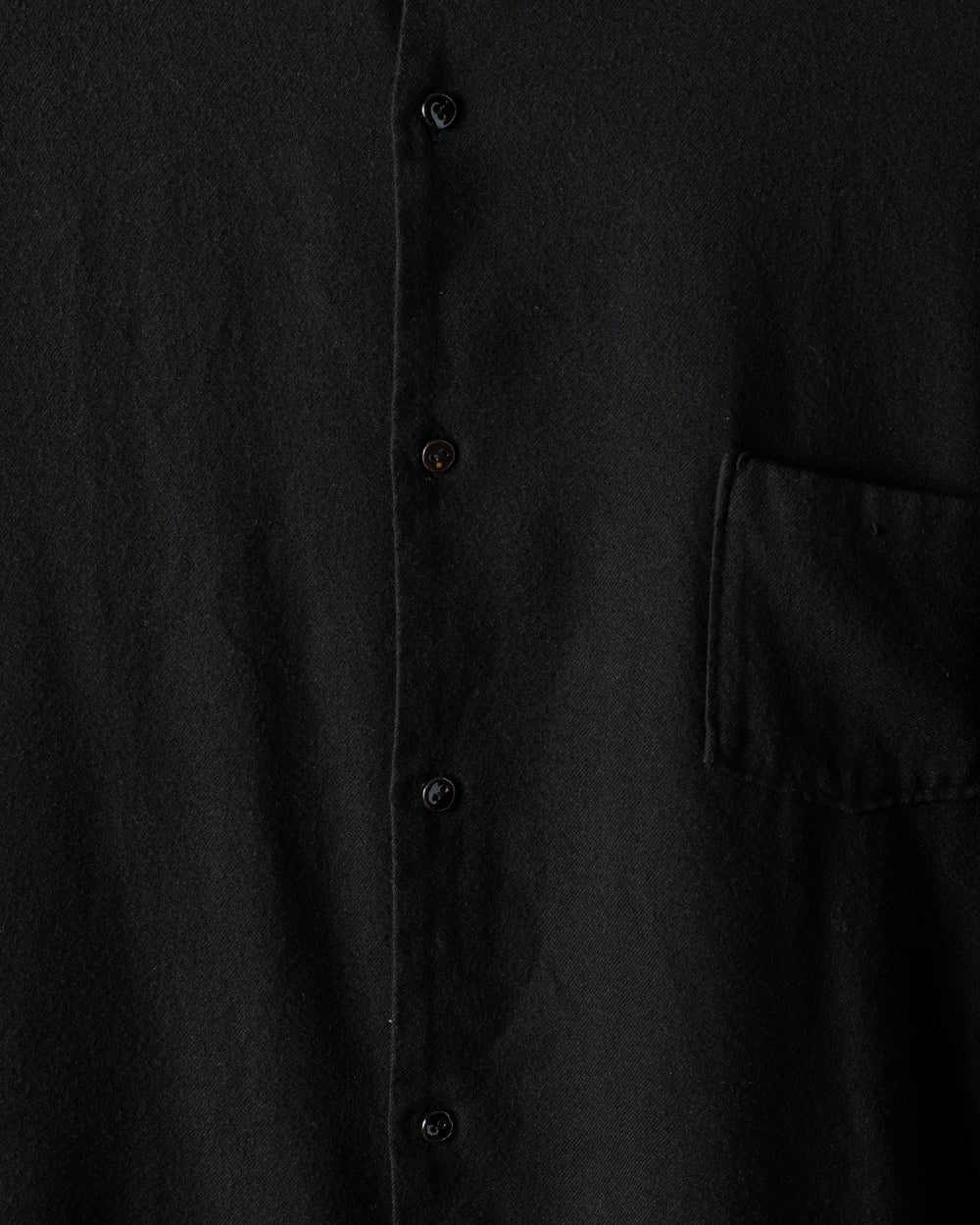 Unisex No Collar Shirt Black