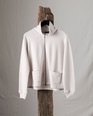 Knit Short Zip Jacket Ice