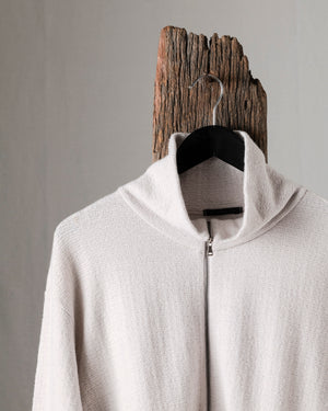 Knit Short Zip Jacket Ice