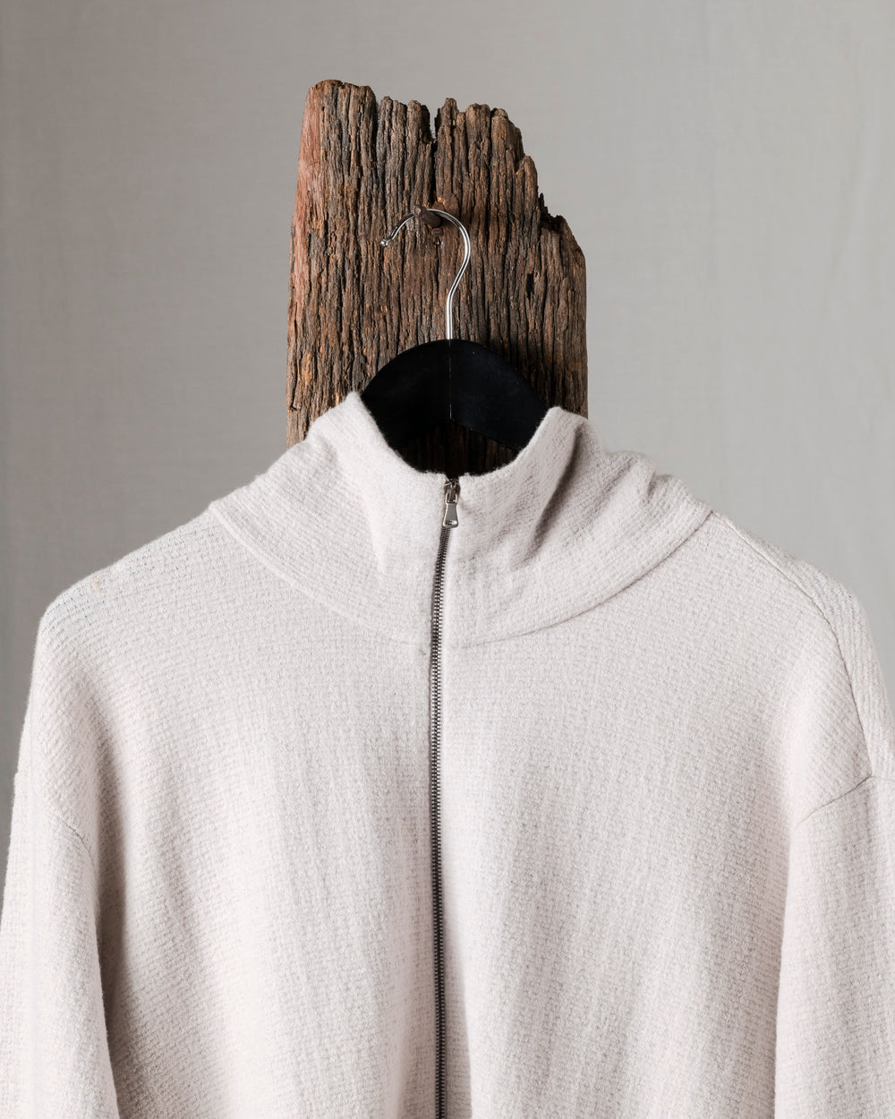 Knit Short Zip Jacket Ice