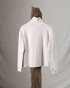 Knit Short Zip Jacket Ice