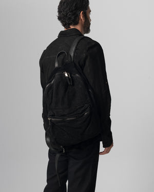 Reverse Leather Backpack Nero