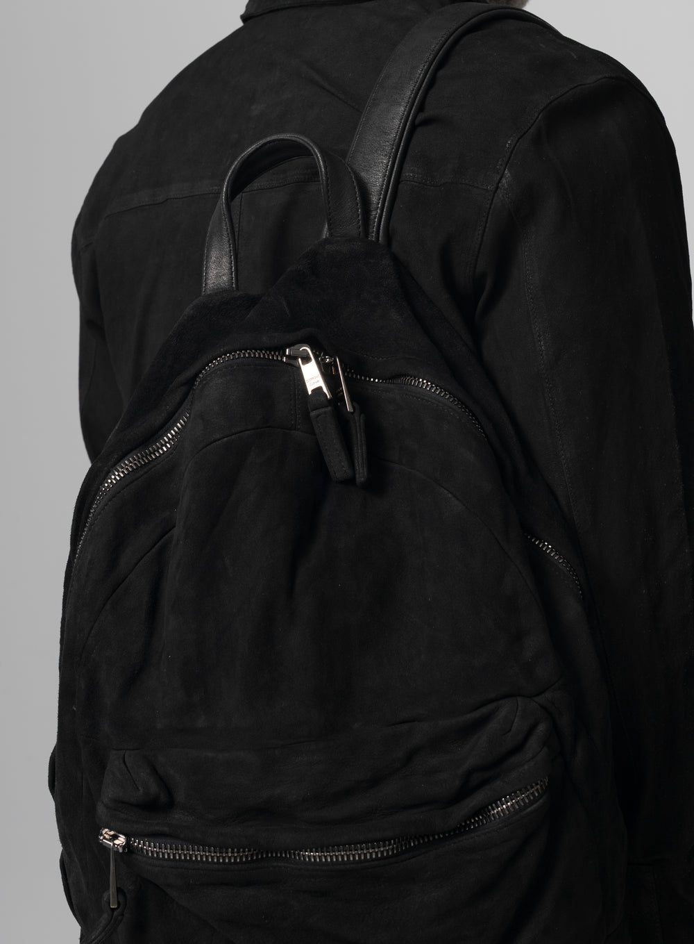 Reverse Leather Backpack Nero