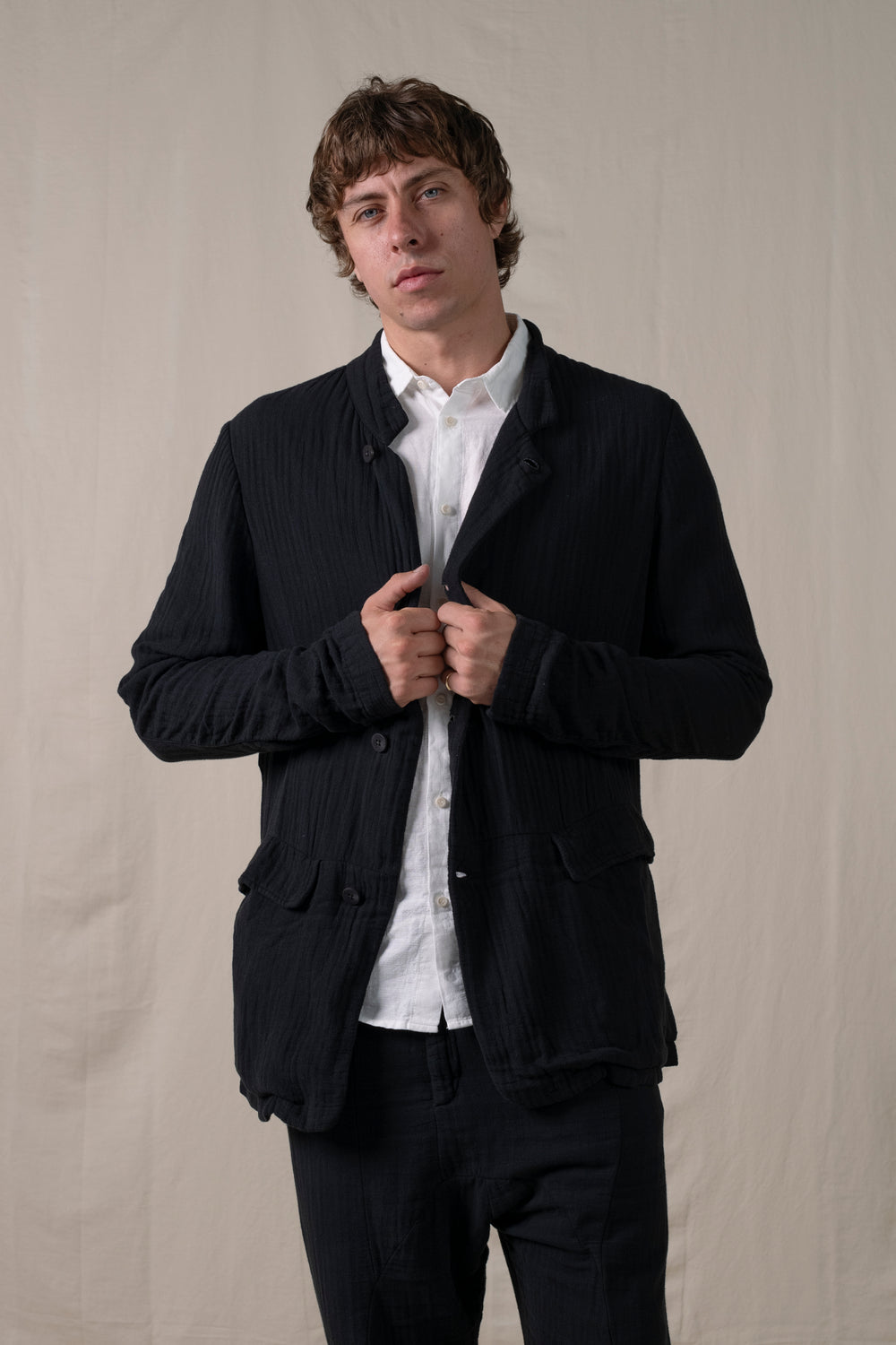 Worker Jacket Cotton Black