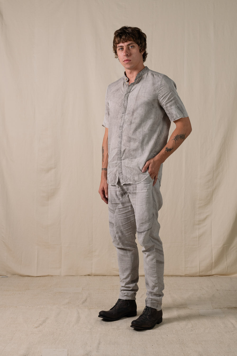 Short Sleeve Shirt Hand-dyed