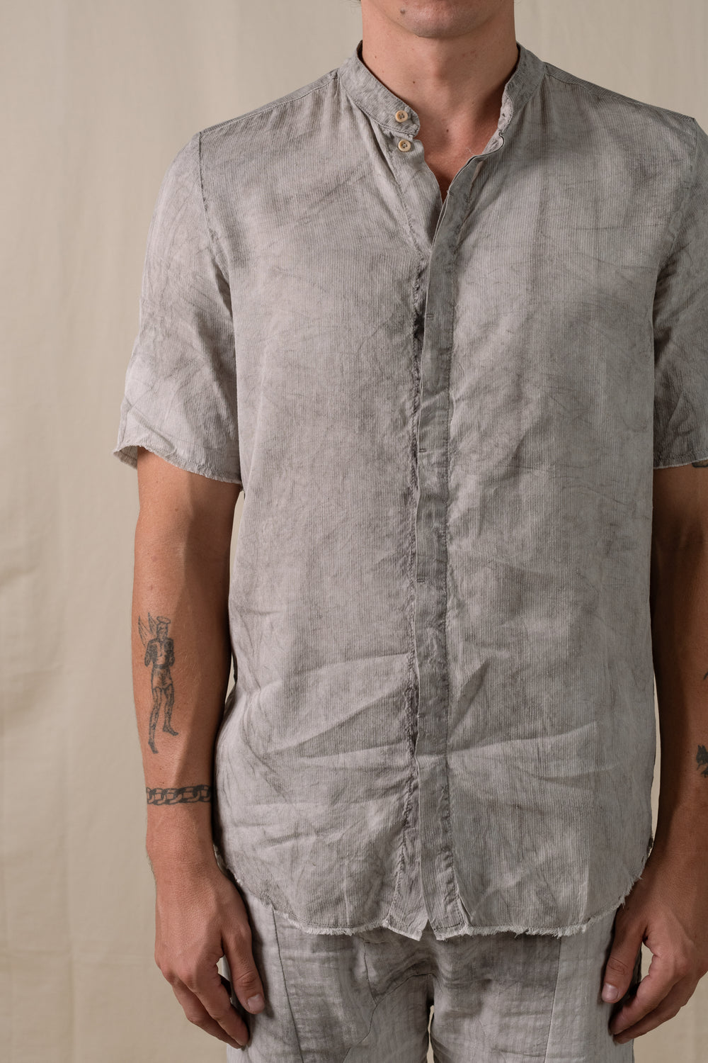 Short Sleeve Shirt Hand-dyed