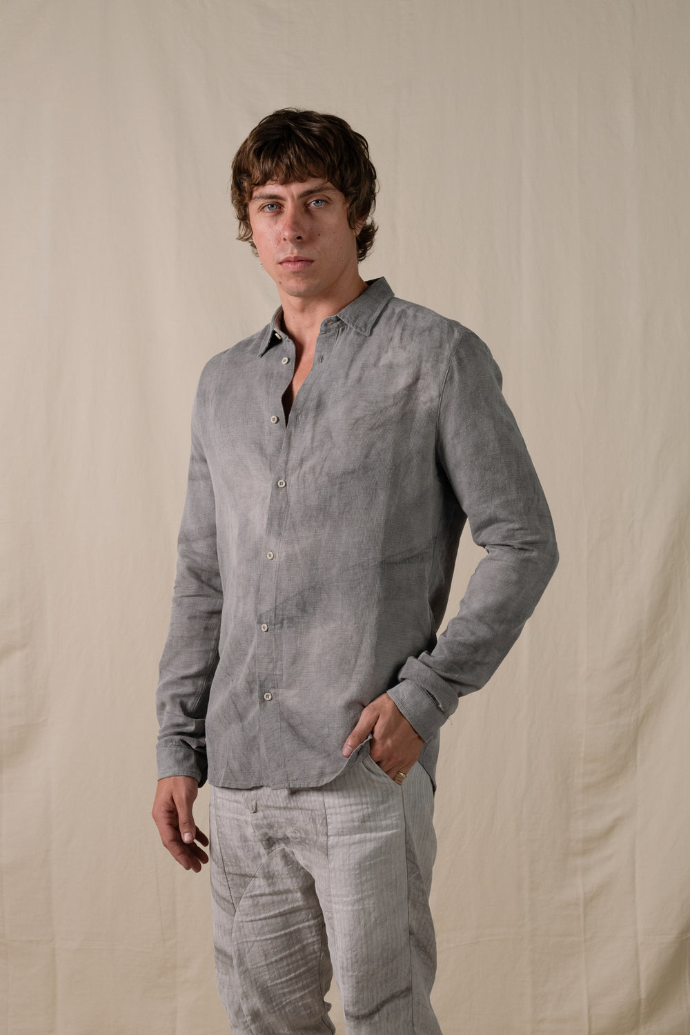 Regular Shirt Hand-dyed