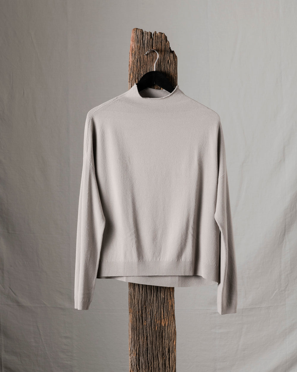 Crop Knit Light Grey