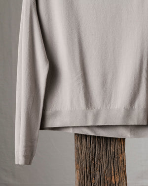 Crop Knit Light Grey