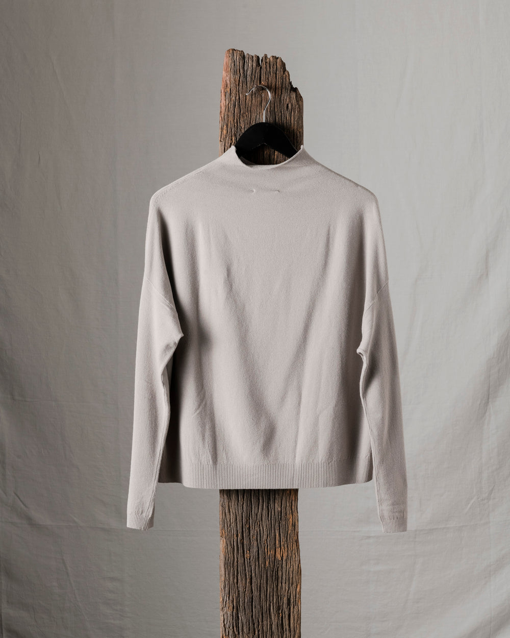 Crop Knit Light Grey