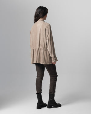 Stretch Leather Pants Slate GD26S29006MGSD