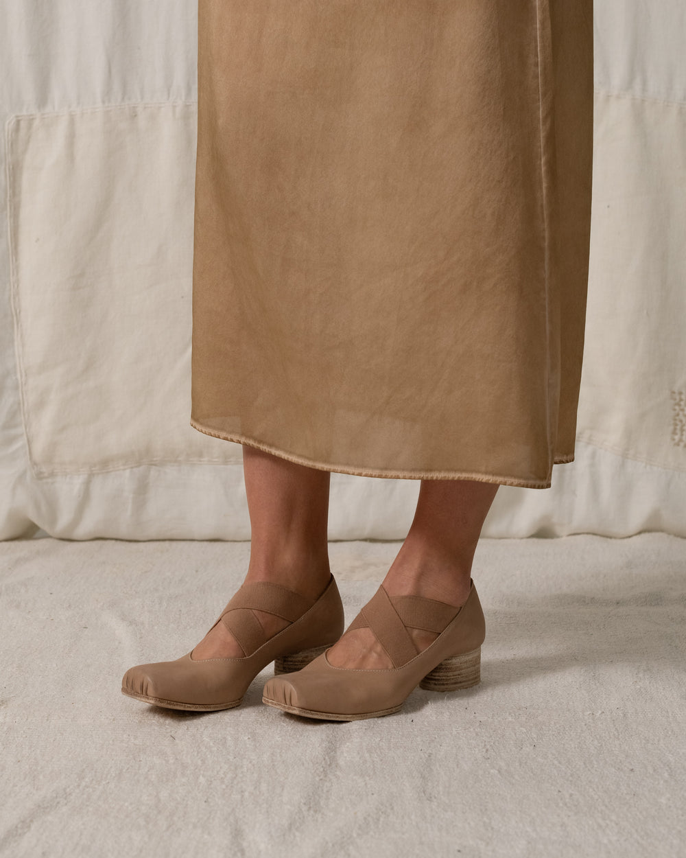 Anaya Dress Silk CH Tan