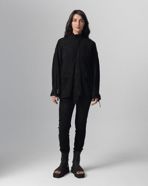 Stretch Leather Pants Nero GD26S29006MGSD