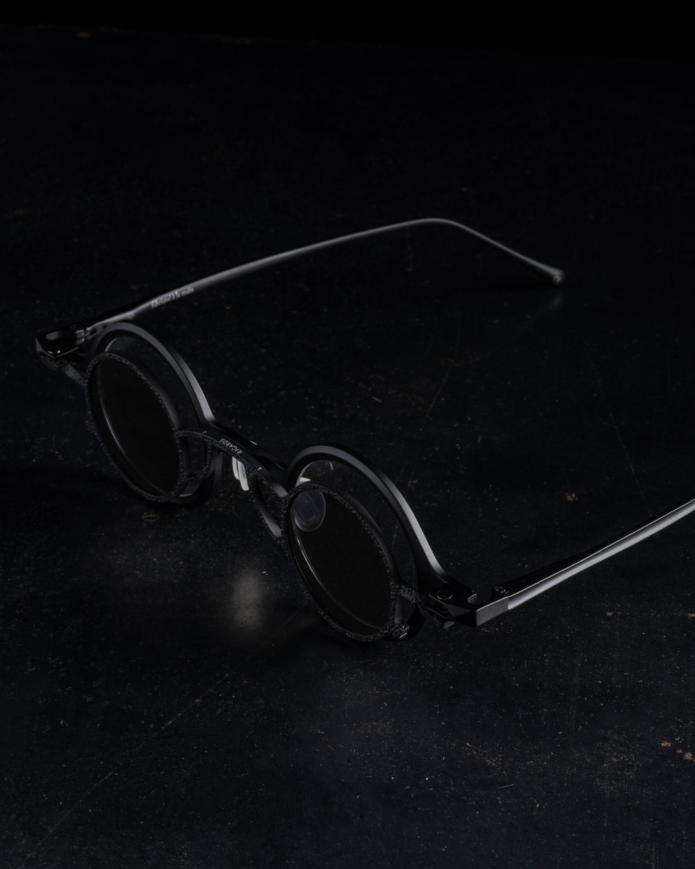 RG1911TI Matte Black w/ Clear Lens + Antique Black Clip w/ Dk Grey Lens