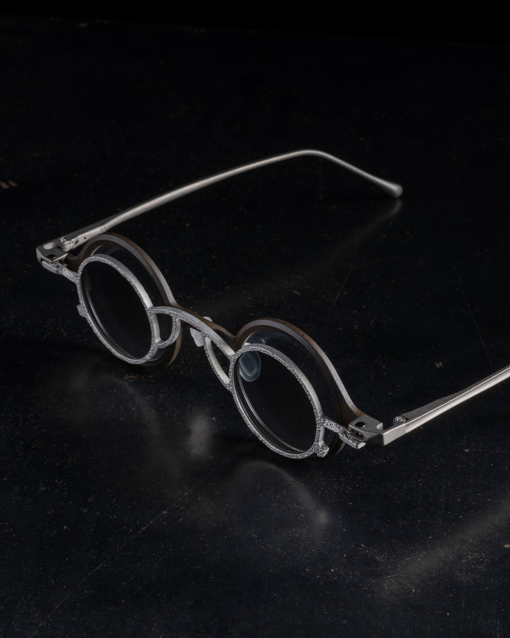 RG1911TI Matte Antique Bronze w/ Clear Lens + Antique Titanium Clip w/ Grey Gradient Lens