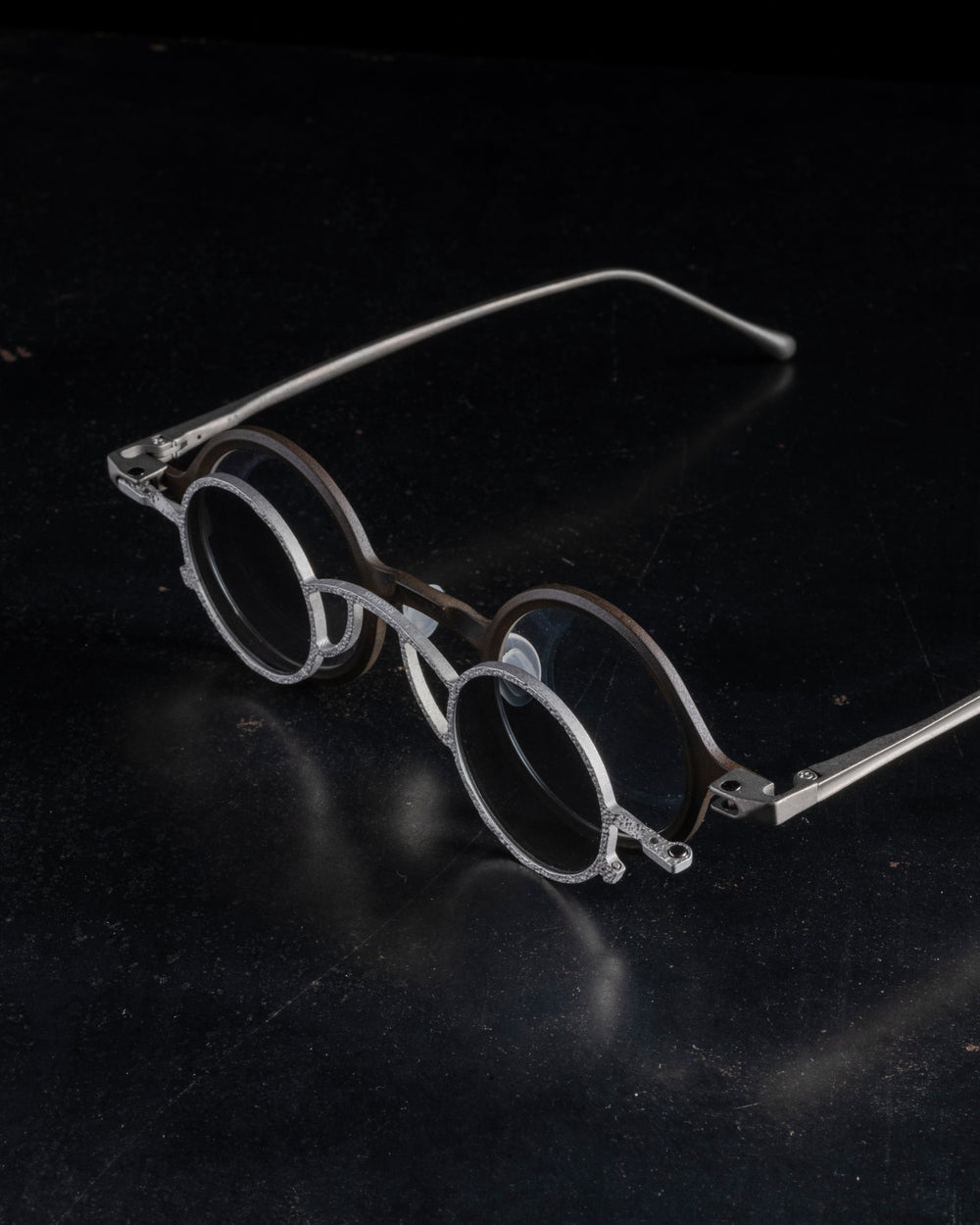 RG1911TI Matte Antique Bronze w/ Clear Lens + Antique Titanium Clip w/ Grey Gradient Lens