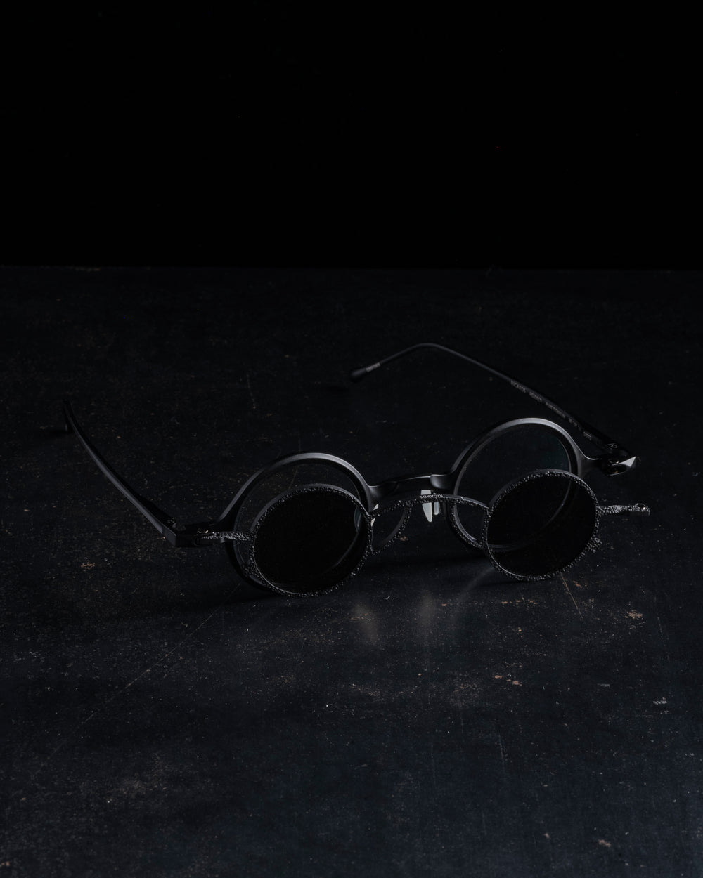 RG1911TI Matte Black w/ Clear Lens + Antique Black Clip w/ Dk Grey Lens