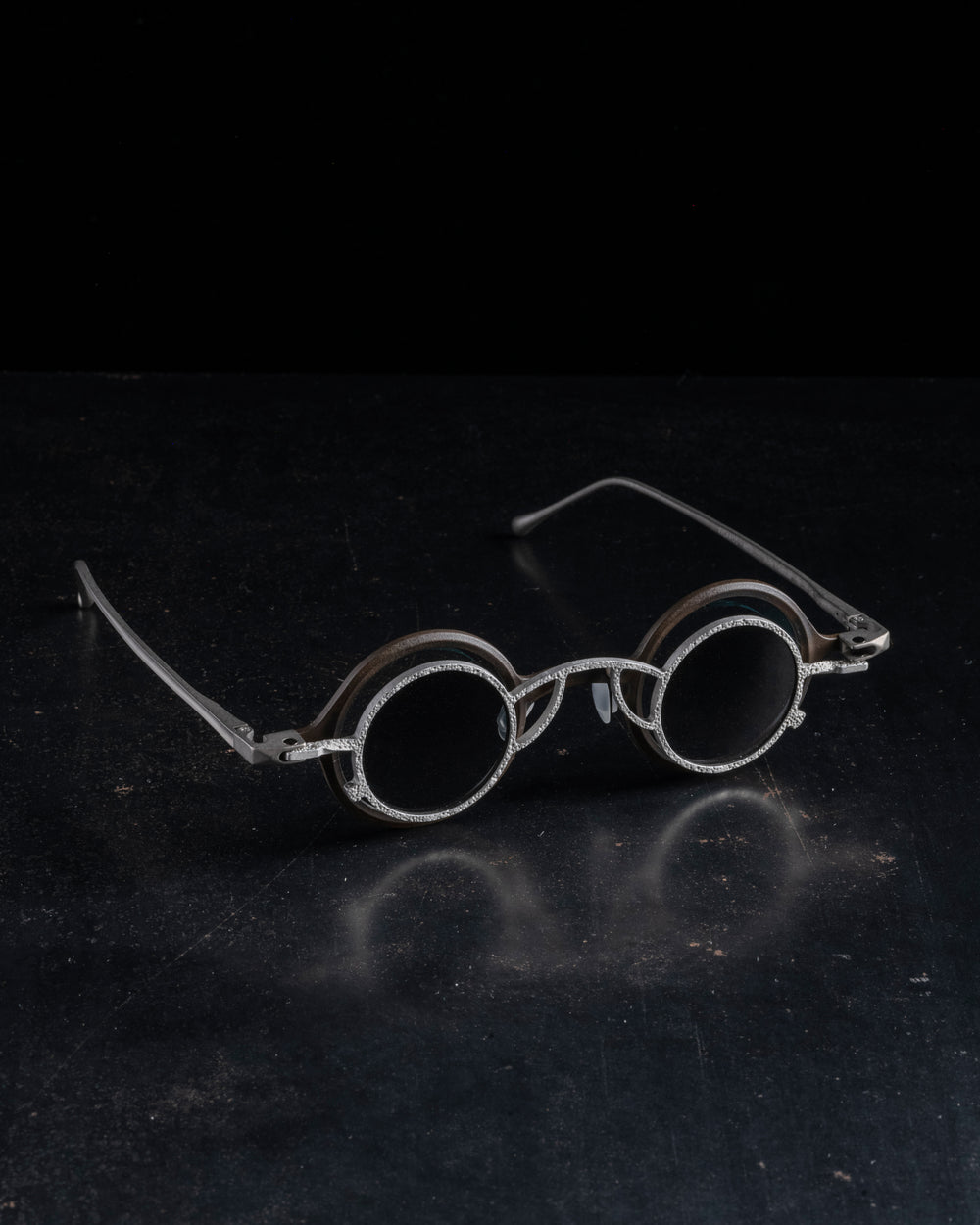 RG1911TI Matte Antique Bronze w/ Clear Lens + Antique Titanium Clip w/ Grey Gradient Lens